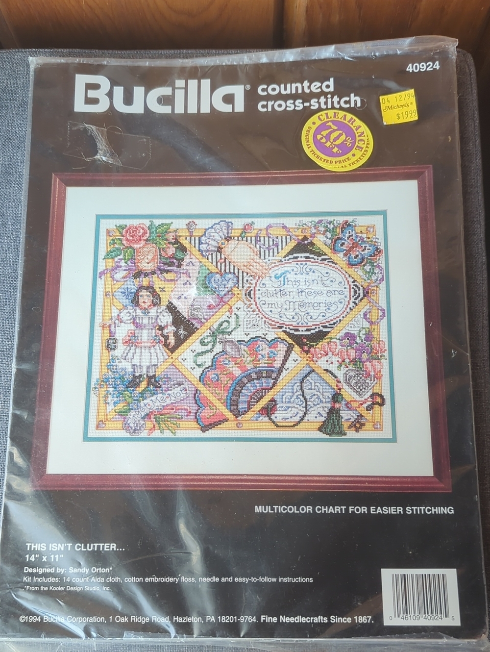 Counted Cross-Stitch Wall Art Kit Bundle Of 2 - Picture 4 of 7